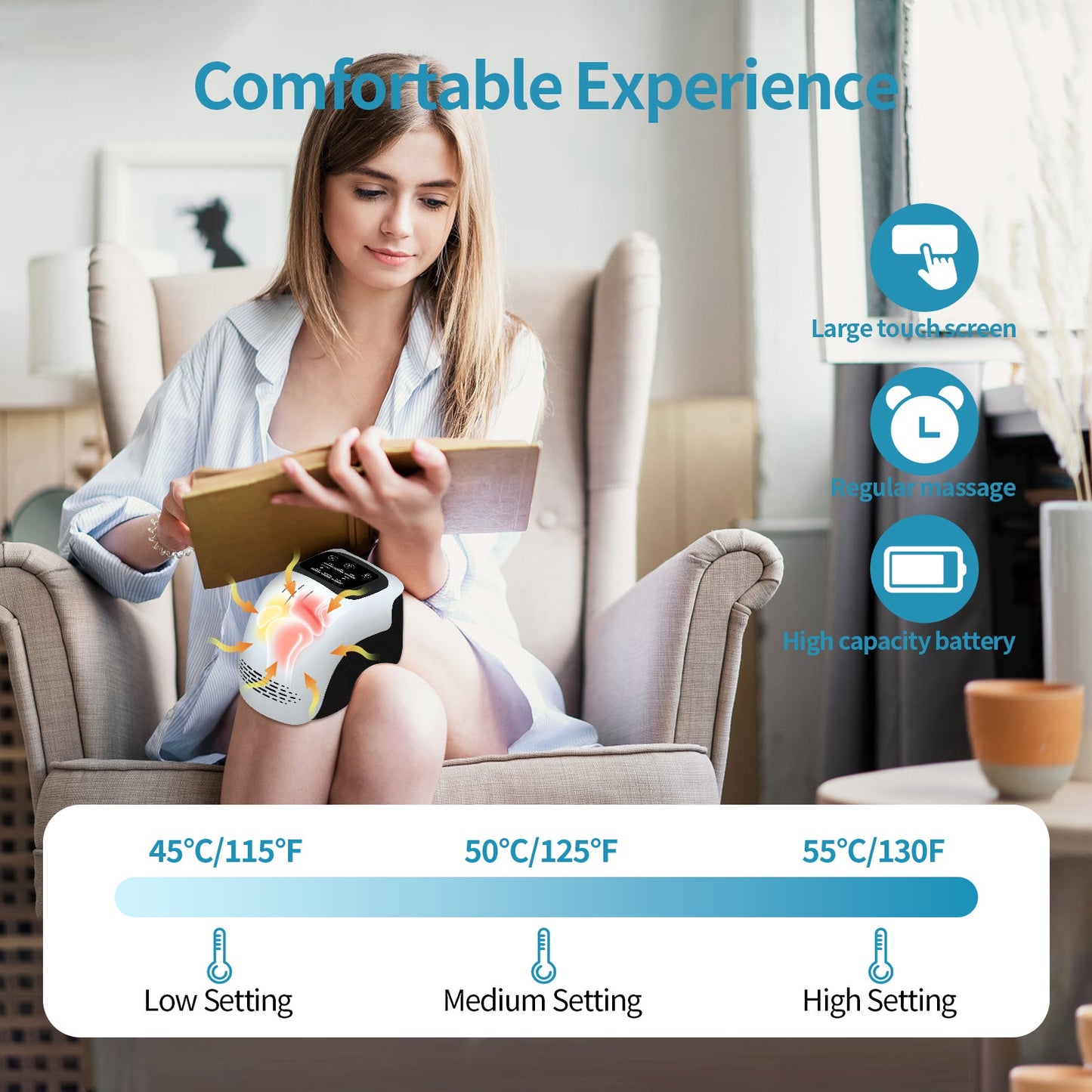 Intelligent Kneading Heating Knee Massager